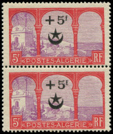 ** ALGERIE - Poste - 70a, Paire Tenant à Normal "ALCERIE" (Maury) - Unused Stamps