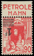* ALGERIE - Poste - 158Aa, Surcharge Renversée, Avec Publicité "Hahn", Signé Roumet (timbre **): 1f. S. 90c. - Sonstige & Ohne Zuordnung