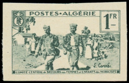 (*) ALGERIE - Poste - 161, Essai Non Dentelé, Sans Surcharge: 1f. Vert - Otros & Sin Clasificación