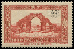 * ALGERIE - Poste - 167a, Double Surcharge, Signé Brun: +60c. S. 90c. Rouge - Ungebraucht