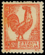 ** ALGERIE - Poste - 220a, Impression Double Et Recto-verso: 2f. Coq - Unused Stamps