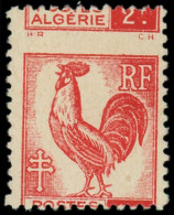 * ALGERIE - Poste - 220b, Piquage à Cheval (2f. En Haut): 2f. Coq Rouge - Altri & Non Classificati