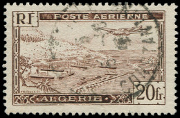 O ALGERIE - Poste Aérienne - 4A, Type II: 20f. Brun - Aéreo