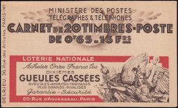** ALGERIE - Carnets - Maury 20, Collection De 9 Carnets, Avec Dates Différentes Juin 1938: 20x65c. Bleu - Altri & Non Classificati