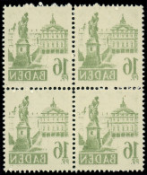 ** ALLEMAGNE ZONE FRANCAISE BADE - Poste - 6, Bloc De 4, Impression Recto-verso - Other & Unclassified