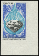 ** ANDORRE - Poste - 197a, Non Dentelé, Cdf: Charte Européenne De L'eau - Unused Stamps
