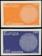 ** ANDORRE - Poste - 202/03, Non Dentelés: Europa 1970 - Altri & Non Classificati