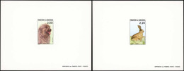 EPL ANDORRE - Poste - 373/74, 2 épreuves De Luxe: Chien Et Lapin (Maury) - Sonstige & Ohne Zuordnung