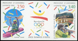 ** ANDORRE - Poste - 418/19, Triptyque Non Dentelé: Jeux Olympiques De Barcelone 1992 - Andere & Zonder Classificatie