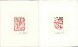 EPA ANDORRE - Poste - 440, 2 épreuves D'artiste En Brun (1 Négatif), Signées: 5.00f. E. Dietman - Sonstige & Ohne Zuordnung