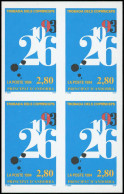 ** ANDORRE - Poste - 453a, Bloc De 4 Non Dentelé: Rencontre Des Coprinces - Unused Stamps