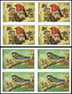 ** ANDORRE - Poste - 470/71, 2 Blocs De 4 Non Dentelés: Oiseaux (Maury) - Sonstige & Ohne Zuordnung