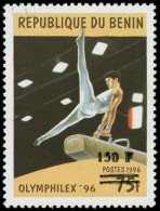 ** BENIN - Poste - 956BQ, Surchargé (léger Pli): Cheval D'arçon - Unused Stamps