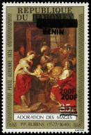 ** BENIN - Poste - Michel 1529, émission Locale, Variété Double Surcharge: 200/85f. Rubens - Autres & Non Classés
