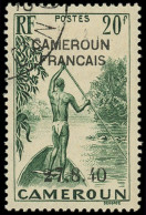 O CAMEROUN - Poste - 232, Signé Calves: 20f. Vert - Usati