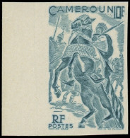 ** CAMEROUN - Poste - 291, Non Dentelé, Bdf, Erreur De Couleur: 10f. Turquoise, Cavalier (Maury) - Autres & Non Classés