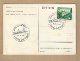 Los Vom 19.05 -   Postkarte Aus Grünau 1940 B Sonderstempel - Cartas & Documentos