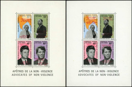 ** CAMEROUN - Blocs Feuillets - 7/7A, Complet: Premier Homme Sur La Lune, Gandhi, Kennedy, Luther King - Autres