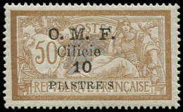 * CILICIE - Poste - 95, "S" De Piastres Espacé: 10p. S. 50c. Merson - Unused Stamps