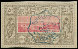 O COTE DES SOMALIS - Poste - 18, Cachet Bleu Central: 2f. - Altri & Non Classificati