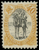 * COTE DES SOMALIS - Poste - 61a, 40c. Bistre Et Noir - Unused Stamps