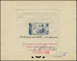 EPT COTE DES SOMALIS - Poste - 283, épreuve D'atelier, Bon à Tirer En Bleu (1104), Datée Et Signée 03/04/1950 - Unused Stamps