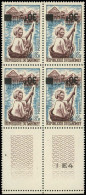 ** DAHOMEY - Poste - 254b, Bloc De 4, Surcharge Renversée, Bdf - Unused Stamps