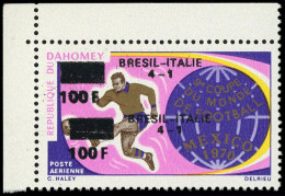 ** DAHOMEY - Poste Aérienne - 129, Double Surcharge: Coupe Du Monde De Football 1970 - Unused Stamps