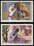 ** DJIBOUTI - Poste - 719SA/B, Cartomancie Locale, Dromadaire (Michel 635/636) - Djibouti (1977-...)