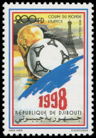 ** DJIBOUTI - Poste - 736A, Coupe Du Monde France 1998 (Michel 664) - Dschibuti (1977-...)