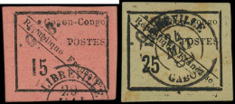 O GABON - Poste - 14/15, Signés Brun Ou Calves (léger Aminci Habituel) - Used Stamps