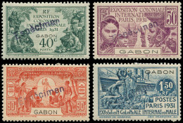 * GABON - Poste - 121/24, Surchargés "Espécimen": Expo De 1931 - Nuevos