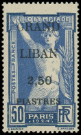 * GRAND LIBAN - Poste - 21c, Lettre "G" Maigre: 50c. Jeux Olympiques De Paris 1924 - Andere & Zonder Classificatie