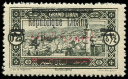 * GRAND LIBAN - Poste - 104a, Surcharge Incomplète "Libana" - Neufs