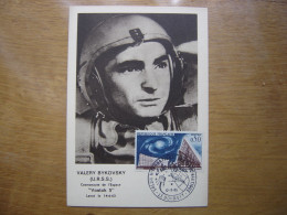 VALERY BYKOVSKY Carte Maximum Cosmonaute ESPACE Salon De L'aéronautique Bourget - Collections