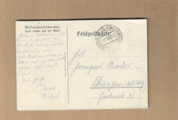 Los Vom 19.05 -   Feld-Postkarte Aus Popów Nach Ebingen 1915 - Cartas & Documentos