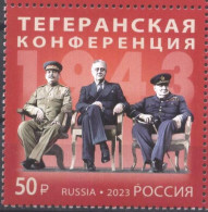 Mint Stamp Tehran Conference Stalin Roosevelt Churchill 2023 From  Russia - Sir Winston Churchill
