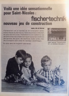 Publicité De Presse ; Jeu Construction Fischertechnik - Advertising