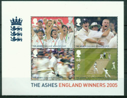 Bm Great Britain 2005 MiNr 2344-2347 Block 27 Sheet MNH | England's Ashes Victory. Cricket Scenes #kar-1011-3 - Blocks & Kleinbögen