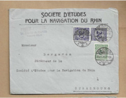 Los Vom 19.05 -   Briefumschlag Aus St. Goar Nach Straßburg 1924 - Briefe U. Dokumente