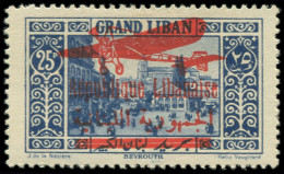 * GRAND LIBAN - Poste Aérienne - 37, Signé Brun: 25p. Bleu - Other & Unclassified