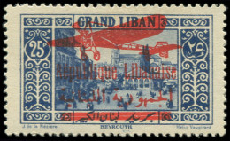 * GRAND LIBAN - Poste Aérienne - 37, Signé Brun: 25p. Bleu - Andere & Zonder Classificatie