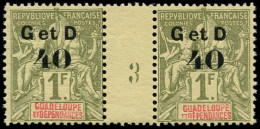** GUADELOUPE - Poste - 48, Paire Millésime "3" - Unused Stamps