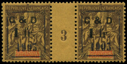** GUADELOUPE - Poste - 51, Paire Millésime "3", Signé Scheller - Unused Stamps