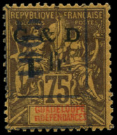 * GUADELOUPE - Poste - 51E, Chiffre "1" Renversé, Signé (Maury) - Unused Stamps