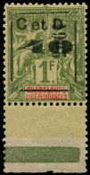 * GUADELOUPE - Poste - 54Ea (y+n), "C & D", Bdf, Signé Calves: 40c S. 1f. Olive - Unused Stamps