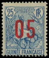 * GUINEE - Poste - 59A, Chiffres Espacés (adhérences): 05 Sur 25c. Bleu Sur Gris - Nuovi