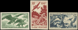 ** GUYANE - Poste Aérienne - 35a/37a, Non Dentelés: Faune - Unused Stamps