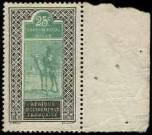 * HAUTE-VOLTA - Poste - 27a, Sans Surcharge, Gomme Moyenne, Bdf: 25c. Méhariste - Unused Stamps