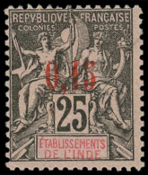 * INDE FRANCAISE - Poste - 22, Très Frais: 0.15 S. 25c. Noir - Other & Unclassified